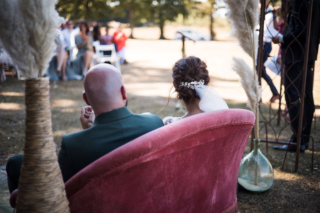 Cérémonie de mariage de Coralie et Kevin au Domaine des Ormes